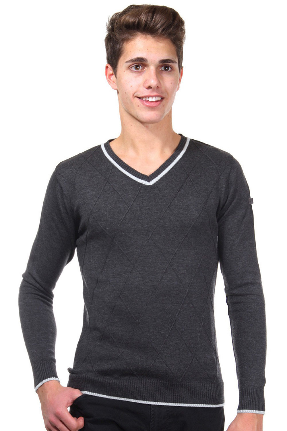 R-NEAL Pullover V-Ausschnitt slim fit auf oboy.de