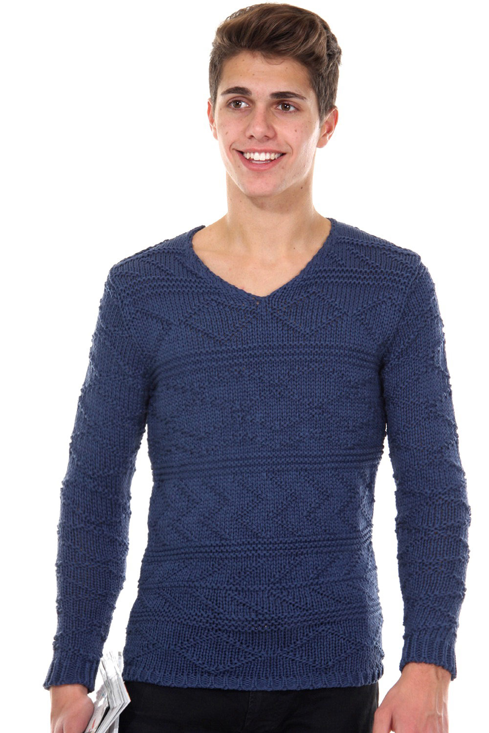 R-NEAL Pullover V-Ausschnitt slim fit auf oboy.de