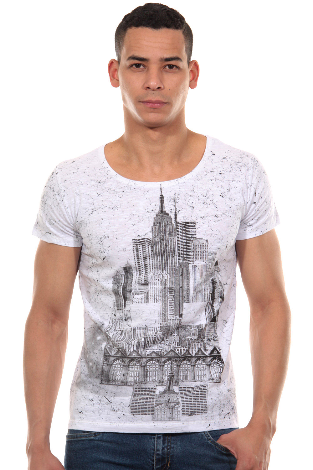 R-NEAL T-Shirt Rundhals slim fit auf oboy.de