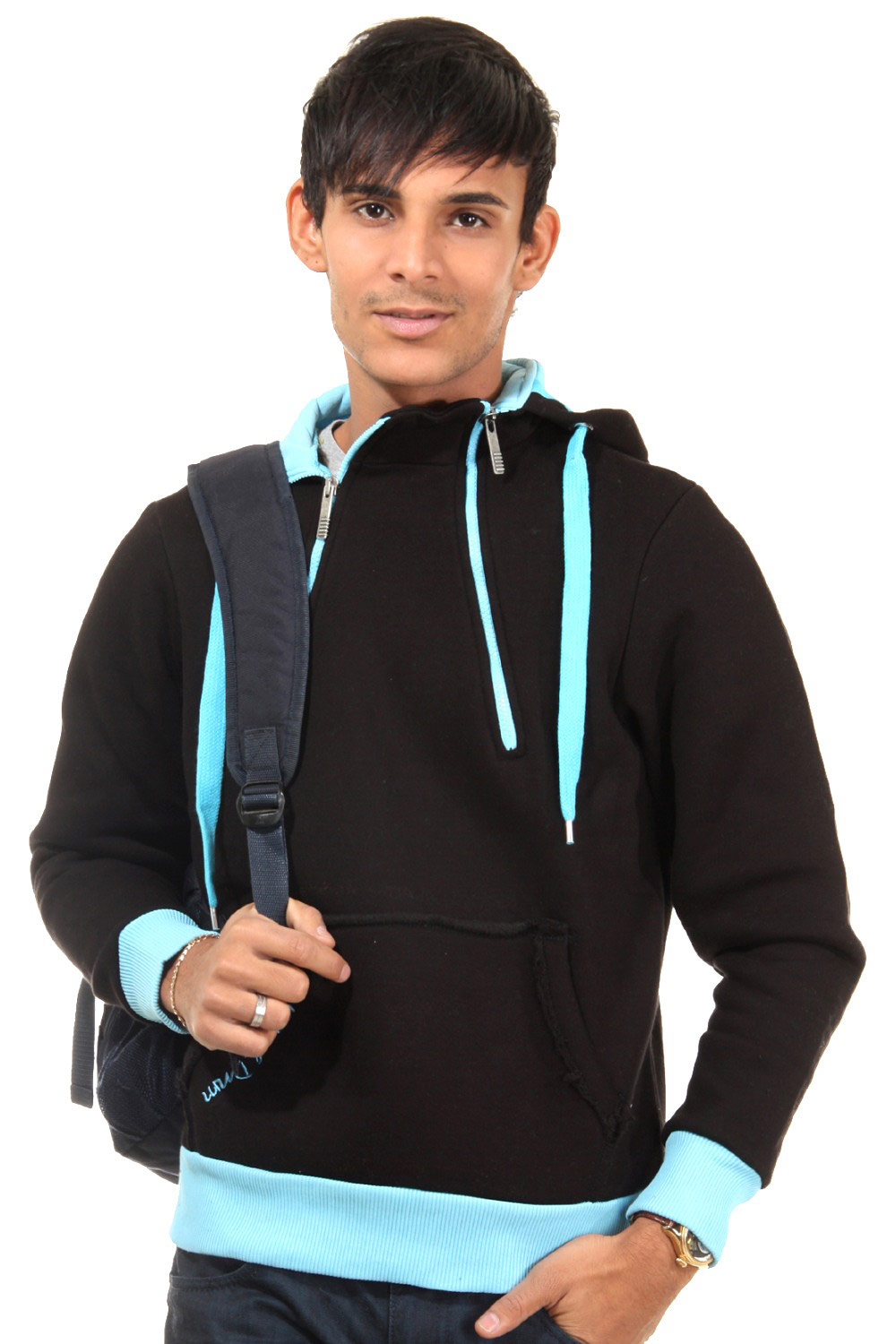 R-NEAL Kapuzensweater mit Zip regular fit auf oboy.de
