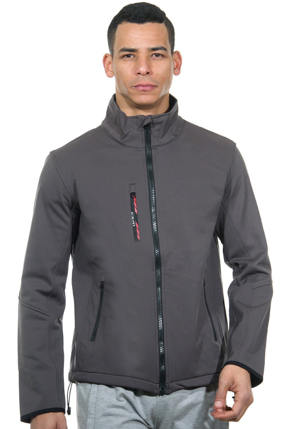 EXUMA ACTIVE Softshelljacke mit Stehkragen slim fit auf oboy.de