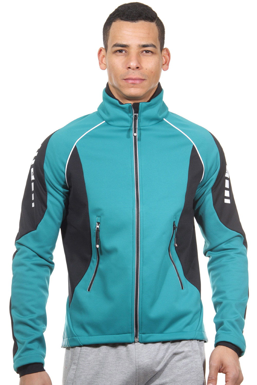 EXUMA ACTIVE Softshelljacke mit Stehkragen slim fit auf oboy.de
