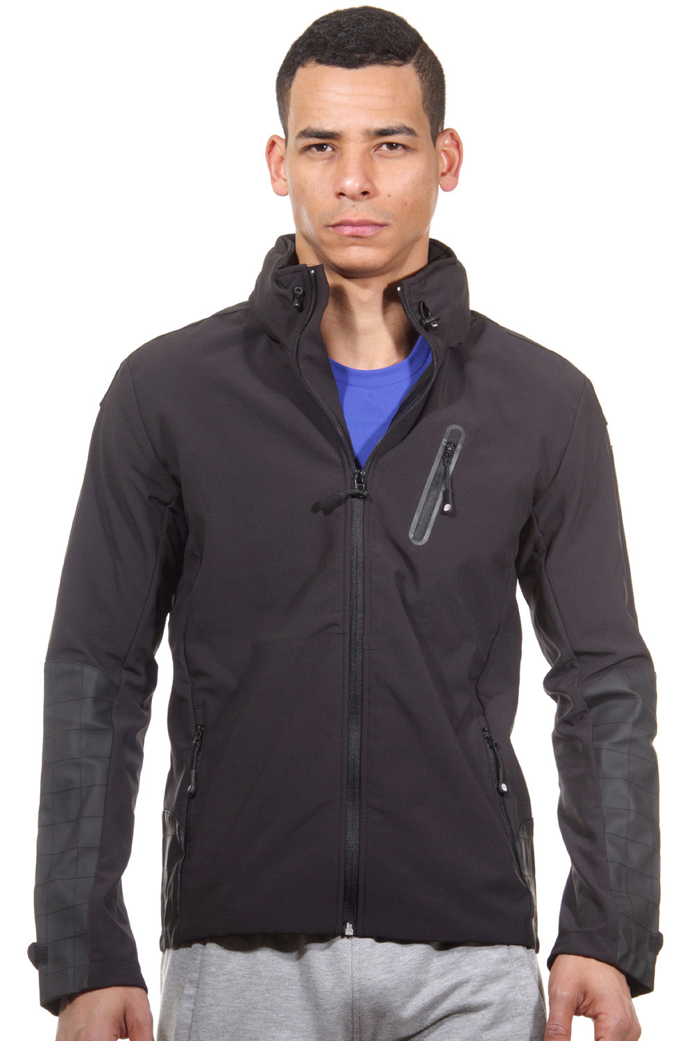 EXUMA ACTIVE Softshelljacke mit Stehkragen slim fit auf oboy.de