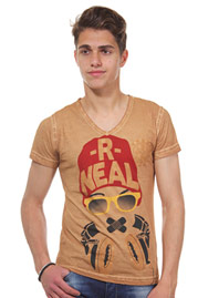 R-NEAL T-Shirt V-Ausschnitt slim fit auf oboy.de