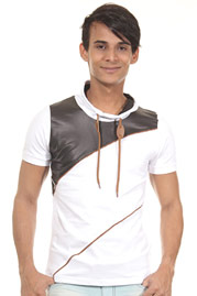 R-NEAL T-Shirt Schalkragen slim fit auf oboy.de