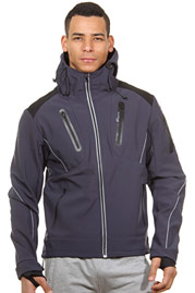 EXUMA ACTIVE Softshelljacke mit Kapuze slim fit auf oboy.de